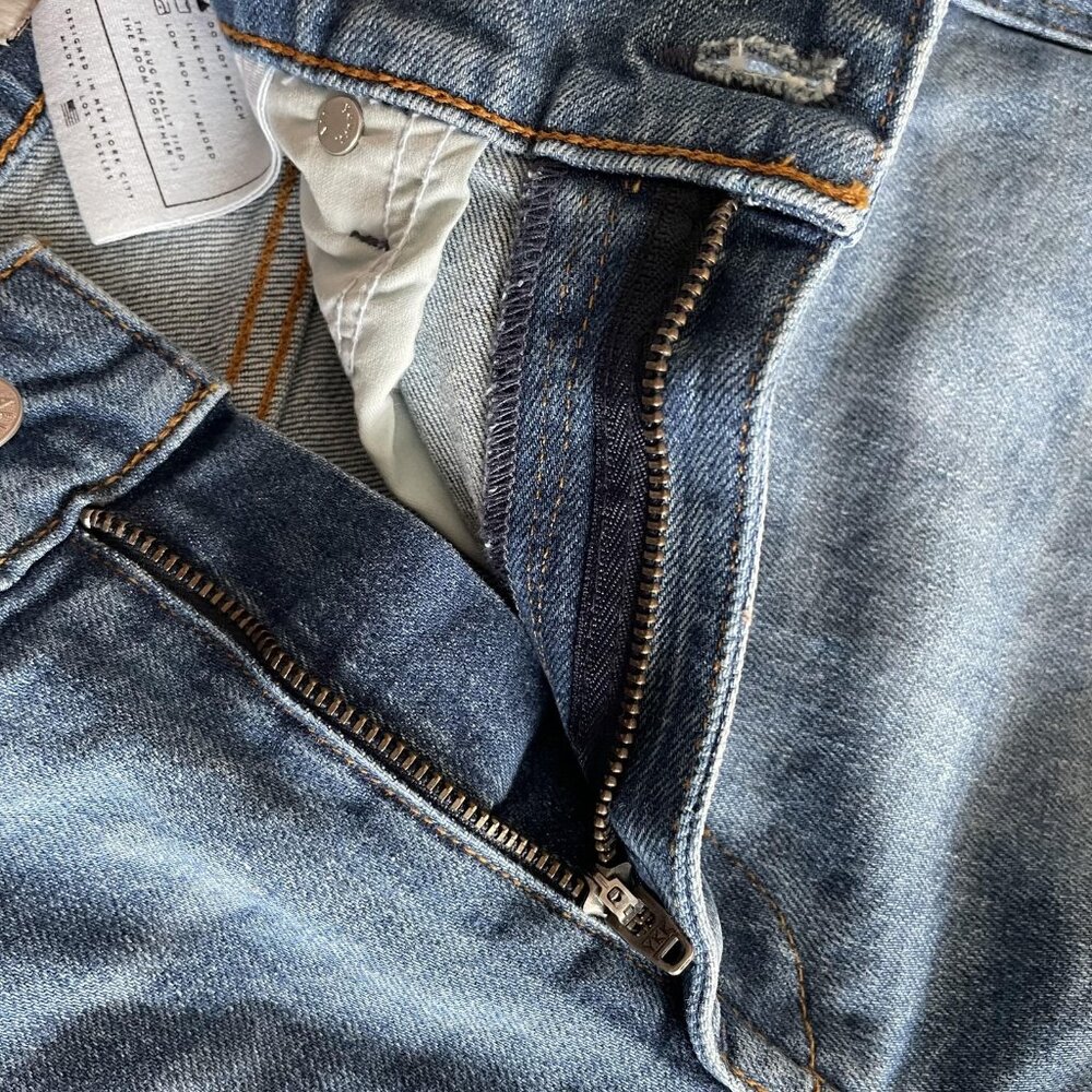 Nelly Jeans Womens EU 32 US 0 Blue Low Waist Straight Leg Denim Casual Y2k - Picture 10 of 10